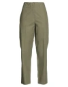 Alysi Crème Woman Pants Military Green Size 4 Polyester, Viscose, Elastane In Green