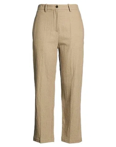 Alysi Crème Woman Pants Military Green Size 4 Virgin Wool In Brown