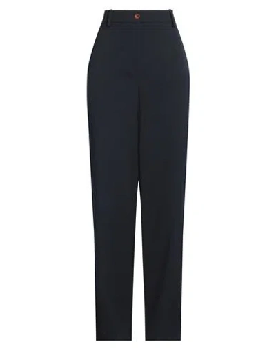 Alysi Crème Woman Pants Navy Size 6 Virgin Wool In Blue