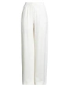 Alysi Crème Woman Pants Off White Size 8 Viscose In Neutral