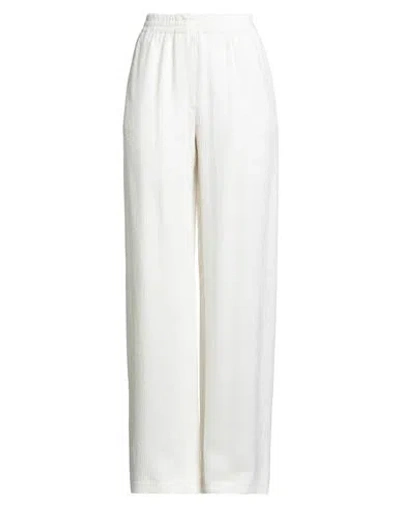 Alysi Crème Woman Pants Off White Size 8 Viscose