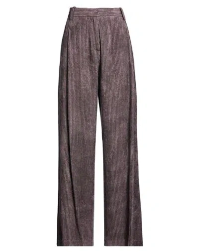 Alysi Crème Woman Pants Plum Size 8 Viscose In Purple