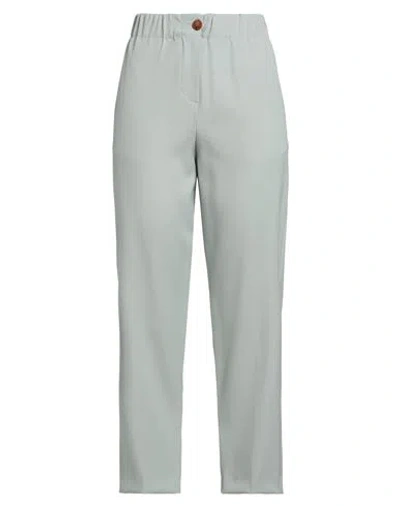 Alysi Crème Woman Pants Sage Green Size 2 Virgin Wool
