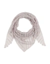 Alysi Crème Woman Scarf Mauve Size - Viscose, Polyester In Purple