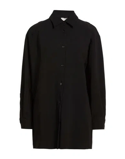 Alysi Crème Woman Shirt Black Size 8 Polyester, Viscose, Elastane
