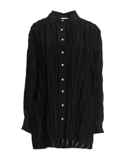 Alysi Crème Woman Shirt Black Size 8 Viscose