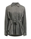 Alysi Crème Woman Shirt Grey Size 6 Viscose In Gray