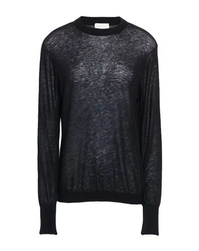 Alysi Crème Woman Sweater Black Size M Wool