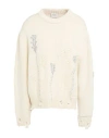 Alysi Crème Woman Sweater Cream Size M Wool, Polyester, Viscose, Polyamide