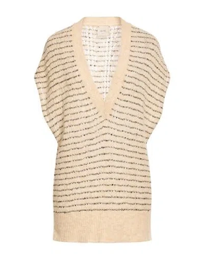 Alysi Crème Woman Sweater Ivory Size M Alpaca Wool, Merino Wool, Polyamide, Viscose, Metallic Fiber In White