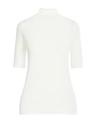 Alysi Crème Woman T-shirt Ivory Size 10 Cotton, Polyamide, Elastane In White