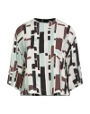 Alysi Crème Woman Top Beige Size 2 Viscose In Multi