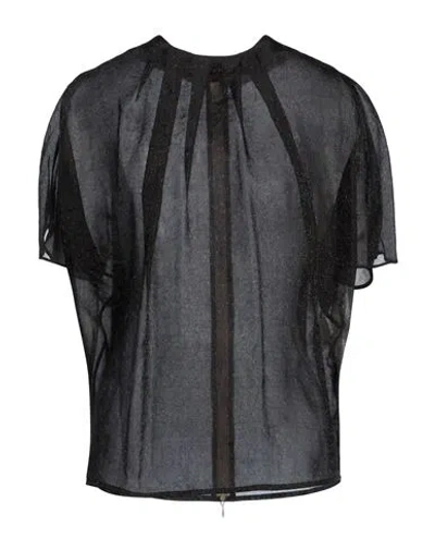 Alysi Crème Woman Top Black Size 8 Cupro, Polyamide