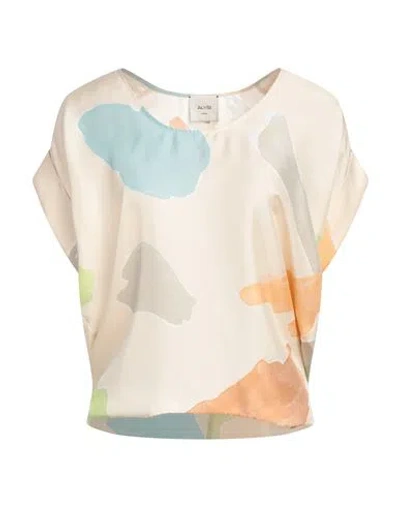 Alysi Crème Woman Top Blush Size 4 Silk In Pink