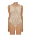 Alysi Macramé Bodysuit In White