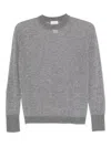 Alysi Crew-neck Long-sleeve Sweatshirt In Gray