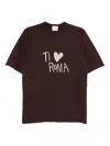 Alysi Crew-neck T-shirt In Brown