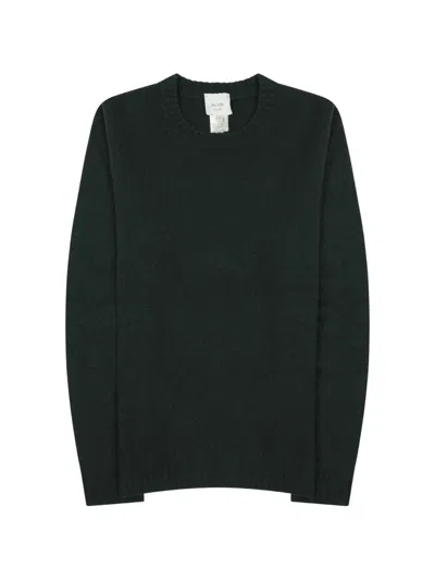 Alysi Crew-neck Knitted Sweater In Green