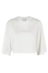 Alysi Cotton T-shirt In Neutrals