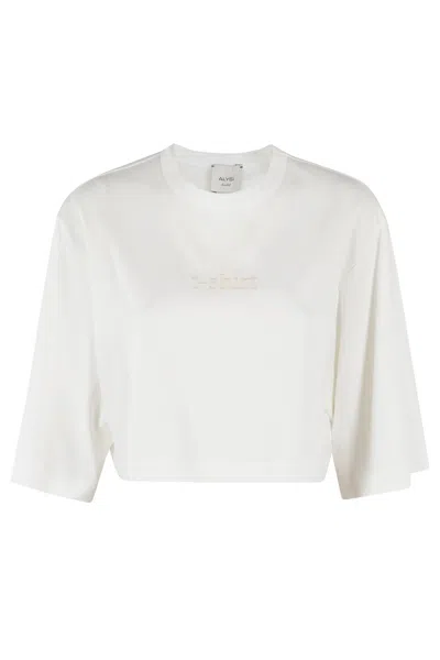 Alysi Cotton T-shirt In Beige