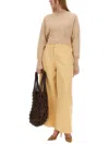 Alysi Long-sleeved Sweater In Nude