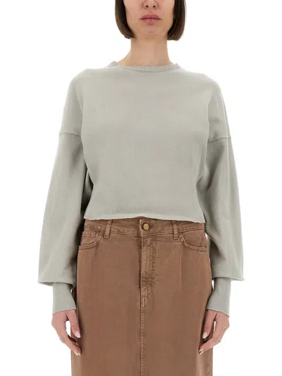 Alysi Short Sweater In Grey