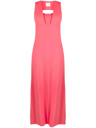 Alysi Cut Out-detail Maxi Dress In Peonia