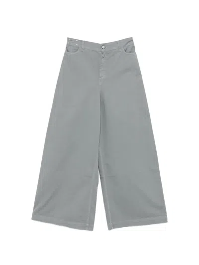 Alysi Denim Cotton Jeans In Gray