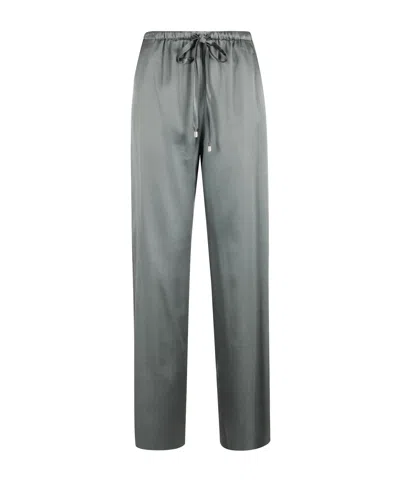 Alysi Belted Casual Pants In Gray