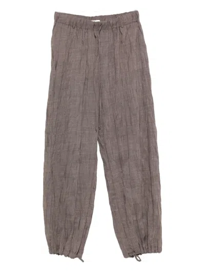 Alysi Drawstring-waist Trousers In Gray
