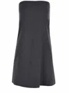 Alysi Dress  In Wool Blend In Grigio Antracite