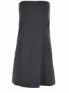 Alysi Dress  In Wool Blend In Grigio Antracite