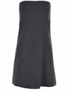 Alysi Dress  In Wool Blend In Grey