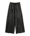 Alysi Elastic Waist Casual Pants In Black
