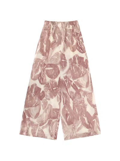 Alysi Elastic-waistband Trousers In Pink