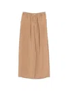 Alysi Elasticated Palazzo Pants In Brown