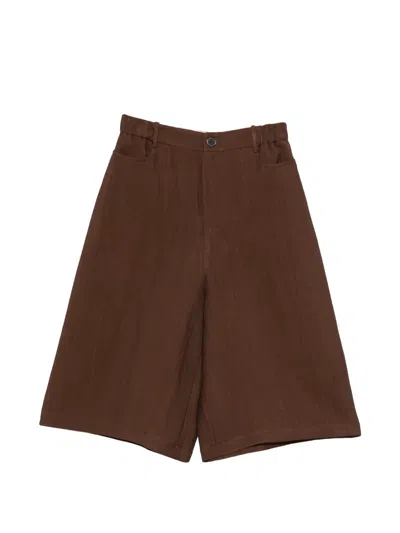 Alysi Elasticated Trousers In Brown