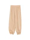 Alysi Elasticated Trousers In Nude