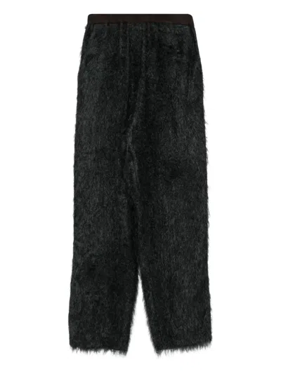 Alysi Elasticated-waist Trousers In Black