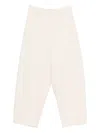 Alysi Elasticated-waist Trousers In White