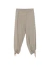 Alysi Elasticated-waist Drawstring-cuff Trousers In Gray