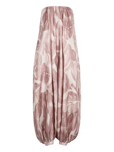 Alysi Elegant Silk Jumpsuit For Women - Ss26 In Purple