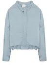 Alysi Blue Relaxed Solid Shirt In Blue