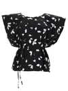 Alysi Elegantly Crafted Cotton Mini Top For Women In Black