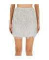 Alysi Embellished Mini Skirt In White