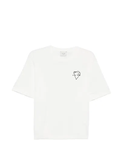 Alysi Embellished T-shirt In White
