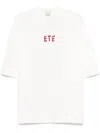 Alysi Embroidered Cotton T-shirt In White