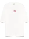 Alysi Embroidered Cotton T-shirt In White