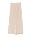 Alysi Tailored Wide Leg Pants Light Design In Neutral