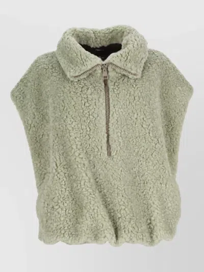 Alysi Faux Fur Coat In White